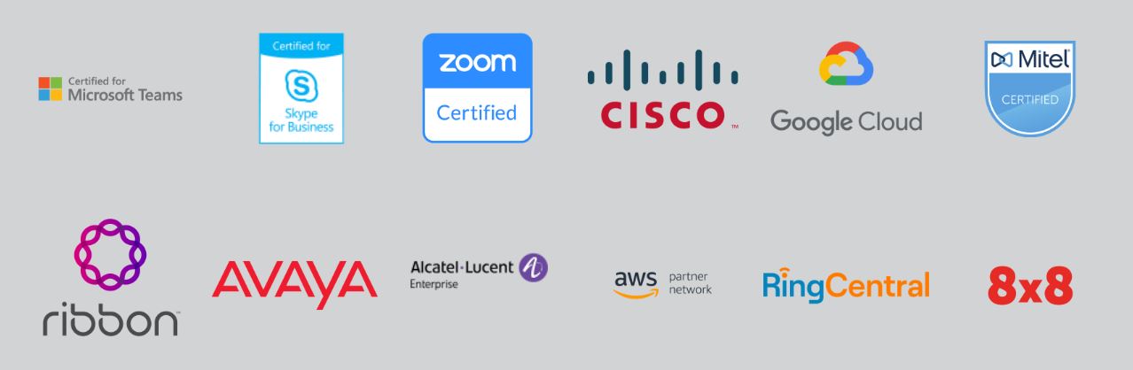 App icons like Microsoft teams ,skype and 8x8 are on display
